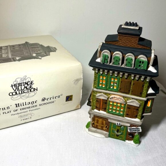 Department 56 Other - Dept56 Heritage Village Collection The Flat of Ebenezer Scrooge 1989